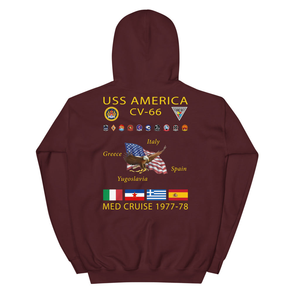 USS America (CV-66) 1977-78 Cruise Hoodie