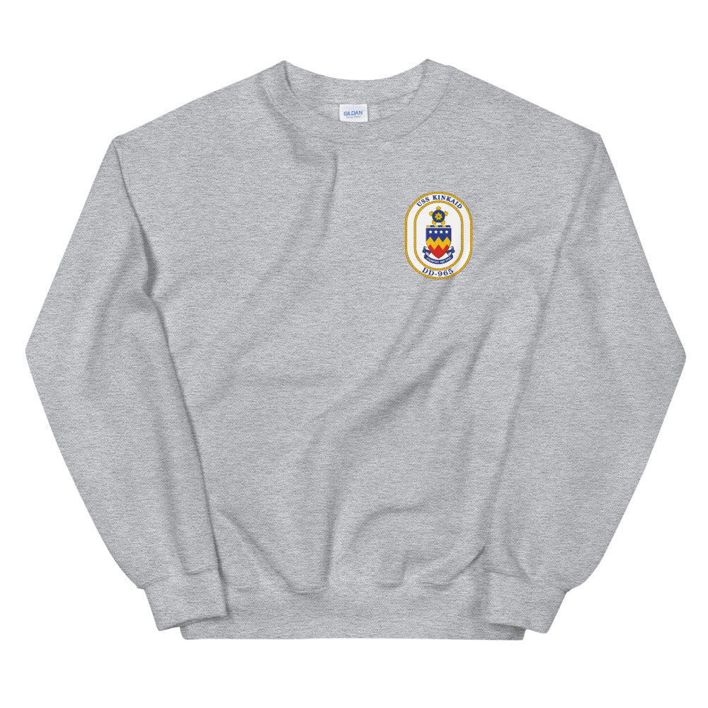 USS Kinkaid (DD-965) Ship's Crest Sweatshirt
