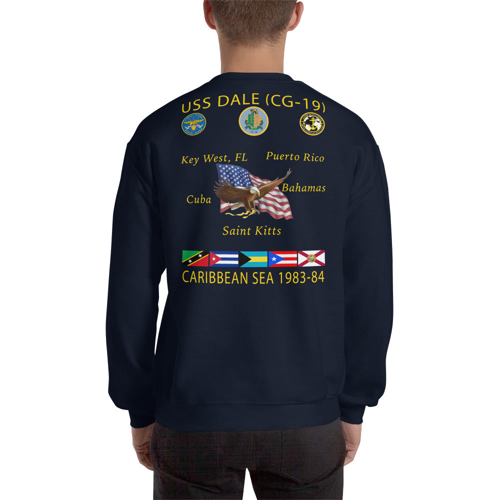 USS Dale (CG-19) 1983-84 Caribbean Cruise Sweatshirt