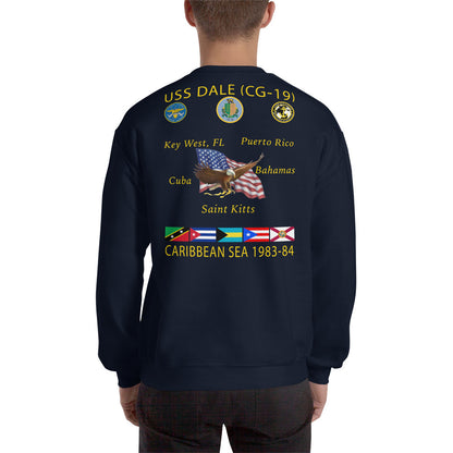 USS Dale (CG-19) 1983-84 Caribbean Cruise Sweatshirt