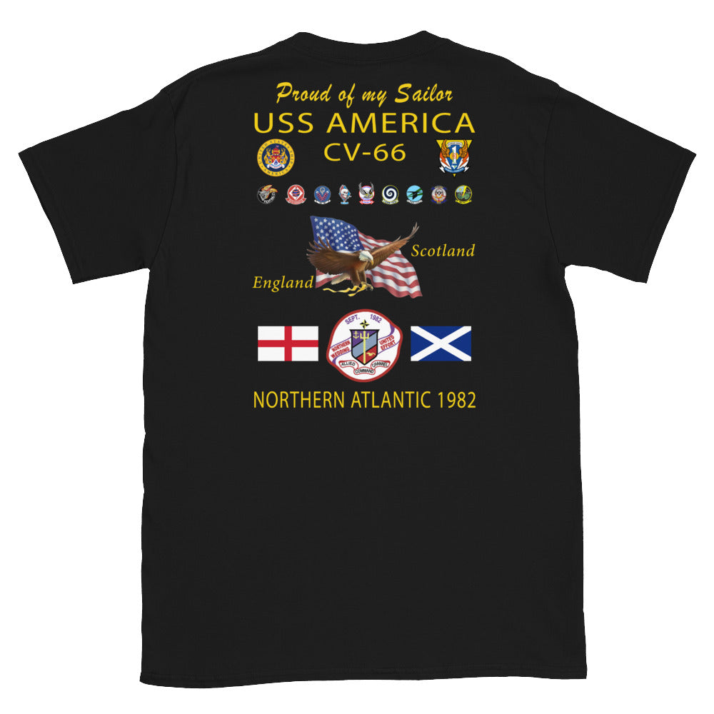 USS America (CV-66) 1982 Cruise Shirt - FAMILY