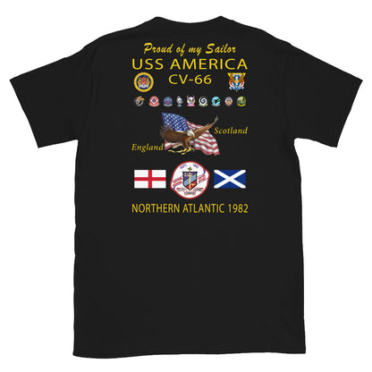 USS America (CV-66) 1982 Cruise Shirt - FAMILY