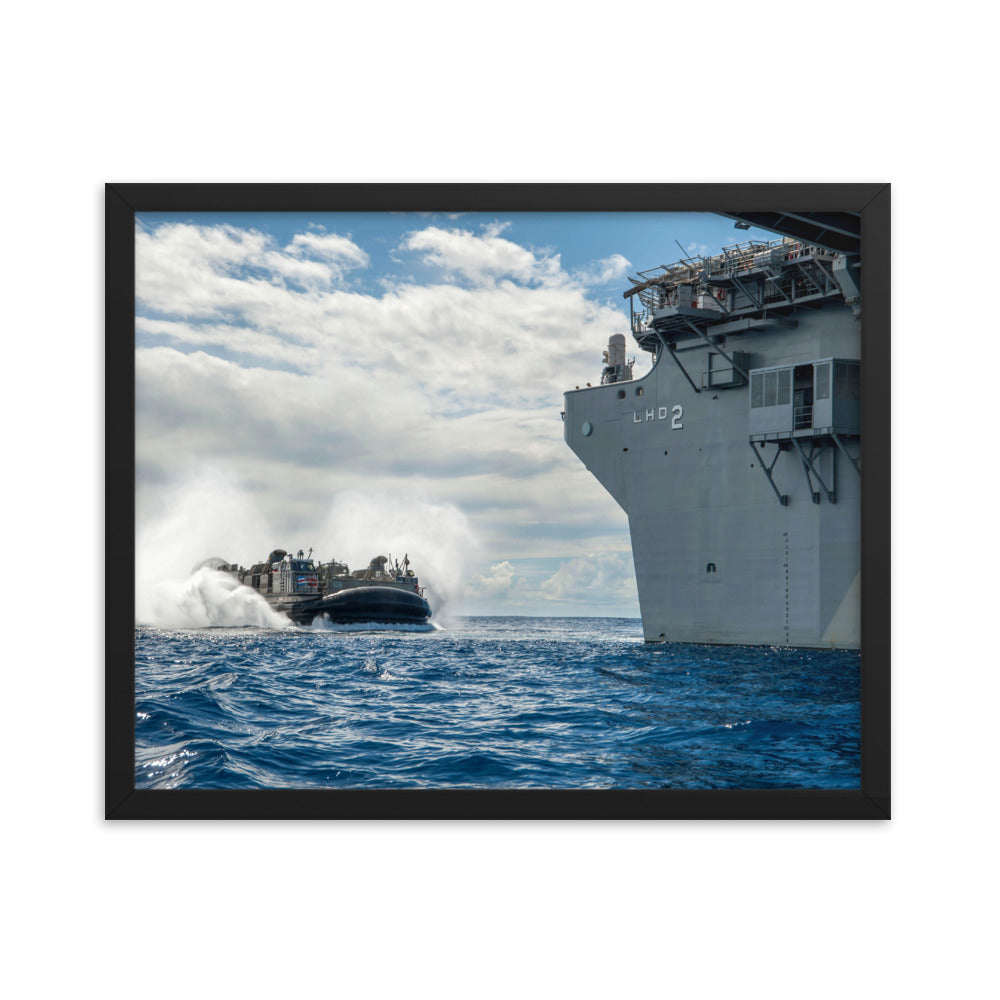 USS Essex (LHD-2) Framed Ship Photo