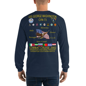 USS George Washington (CVN-73) 2002 Long Sleeve Cruise Shirt