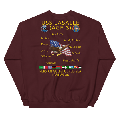 USS LASALLE (AGF-3) Custom Cruise Sweatshirt