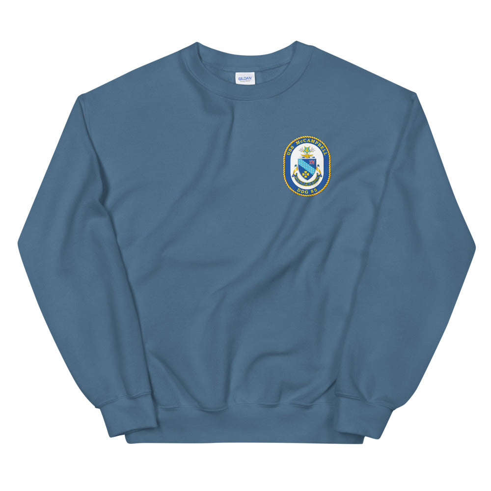 USS McCampbell (DDG-85) Ship's Crest Sweatshirt