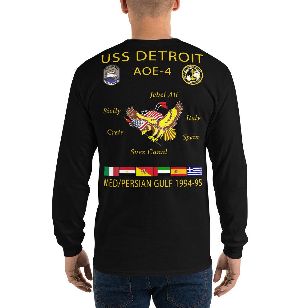 USS Detroit (AOE-4) 1994-95 Long Sleeve Cruise Shirt