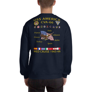 USS America (CVA-66) 1965-66 Cruise Sweatshirt