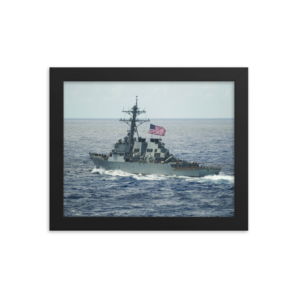 USS Curtis Wilbur (DDG-54) Framed Ship Photo