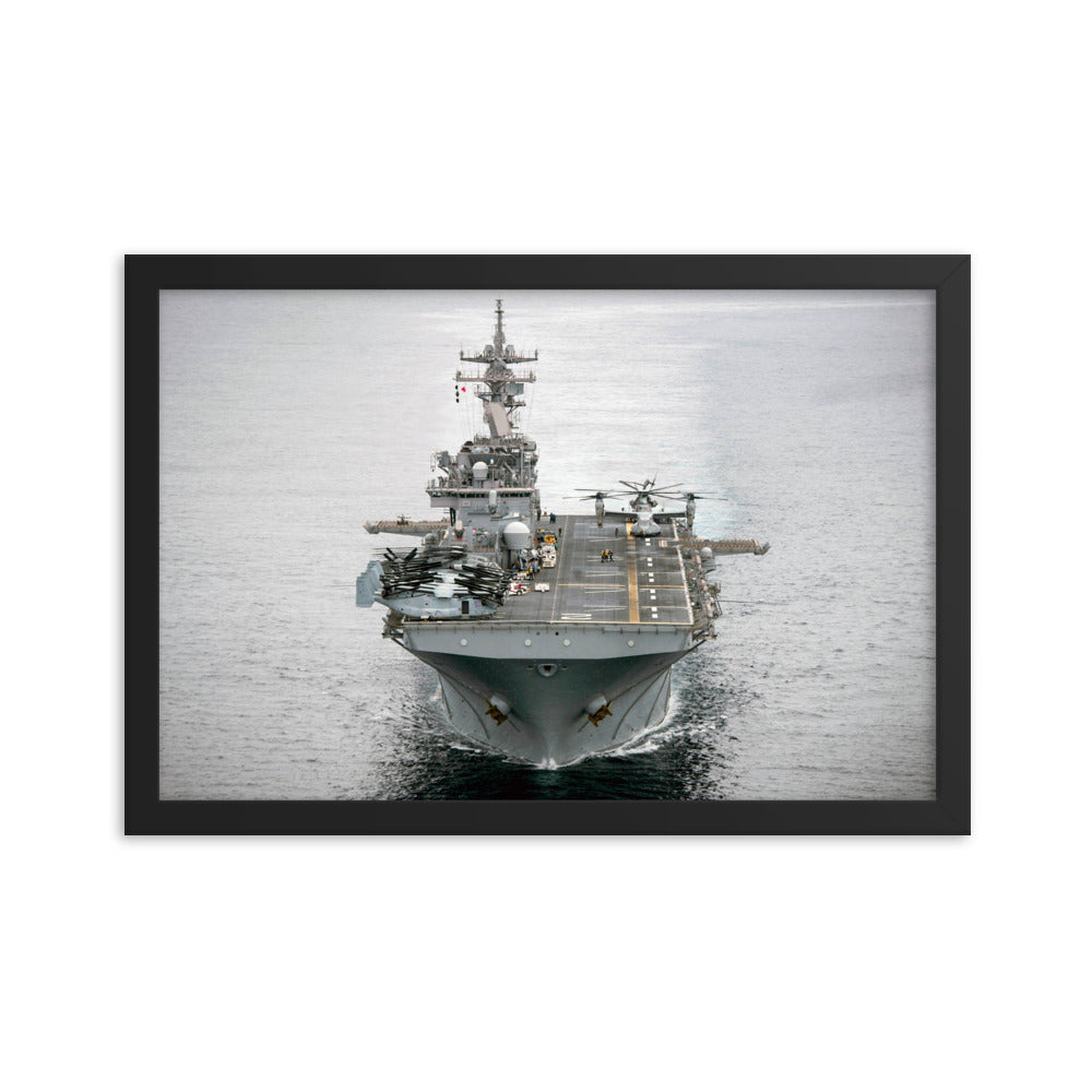 USS Essex (LHD-2) Framed Ship Photo