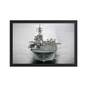 USS Essex (LHD-2) Framed Ship Photo