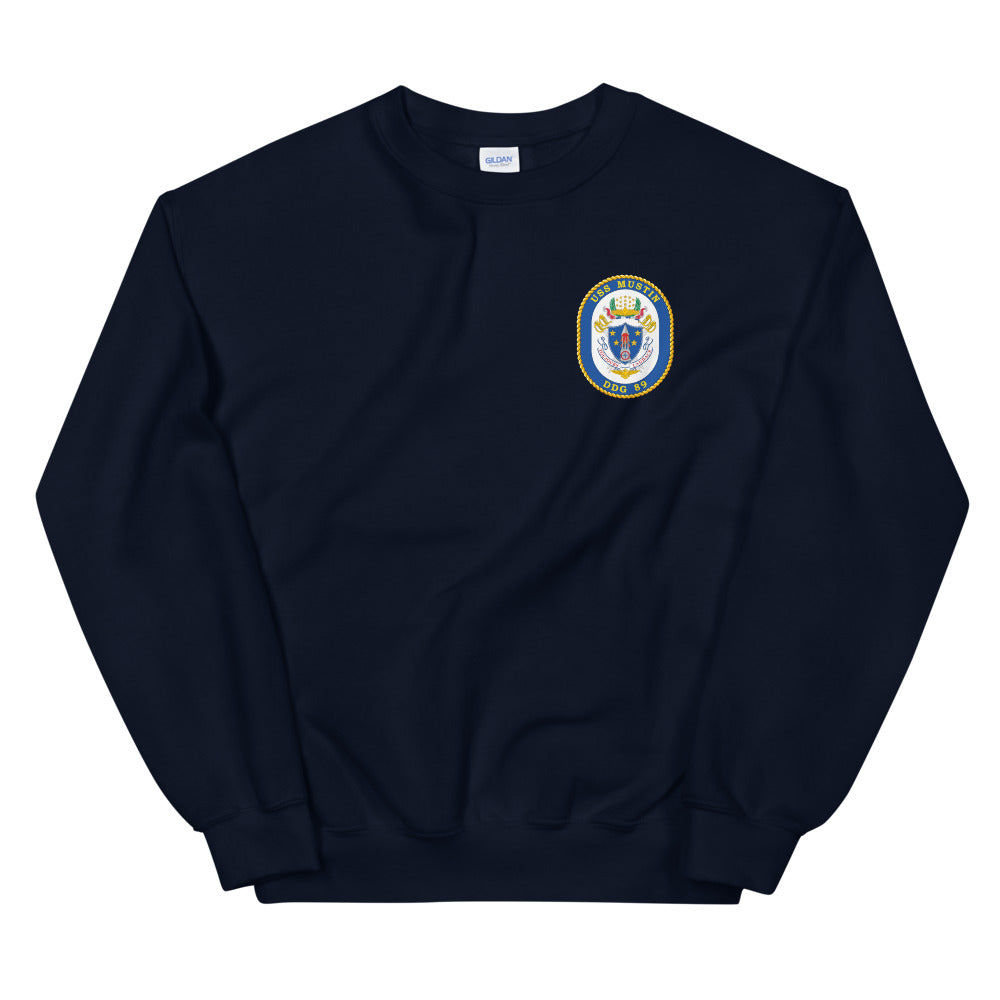 USS Mustin (DDG-89) Ship's Crest Sweatshirt