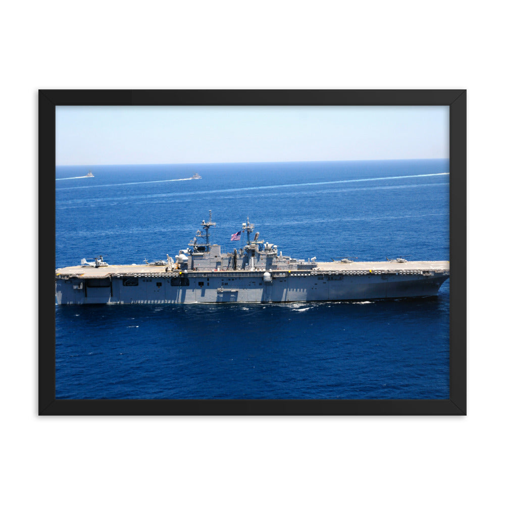 USS Wasp (LHD-1) Framed Ship Photo