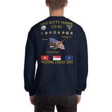 Load image into Gallery viewer, USS Kitty Hawk (CV-63) 2002 Cruise Sweatshirt