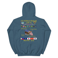 Load image into Gallery viewer, USS Ronald Reagan (CVN-76) 2018 Cruise Hoodie