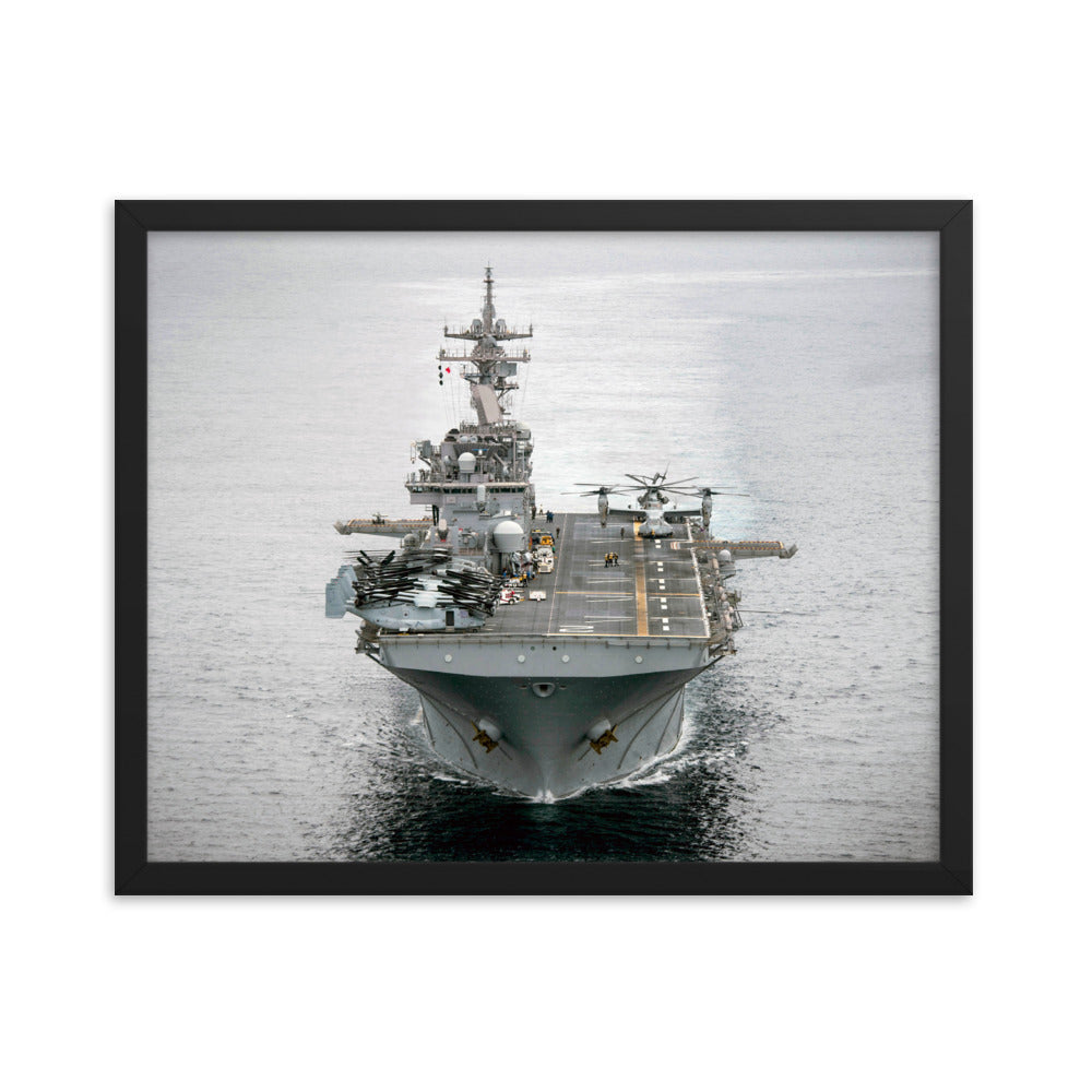 USS Essex (LHD-2) Framed Ship Photo