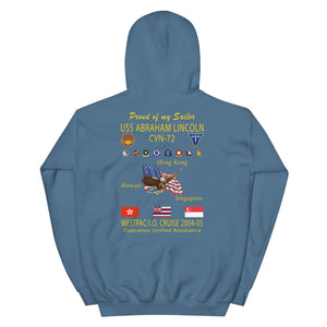USS Abraham Lincoln (CVN-72) 2004-05 Cruise Hoodie - Family