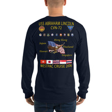 Load image into Gallery viewer, USS Abraham Lincoln (CVN-72) 2006 Long Sleeve Cruise Shirt