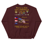 USS America (CVA-66) 1972-73 Cruise Sweatshirt - FAMILY