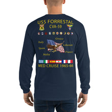 Load image into Gallery viewer, USS Forrestal (CVA-59) 1965-66 Long Sleeve Cruise Shirt