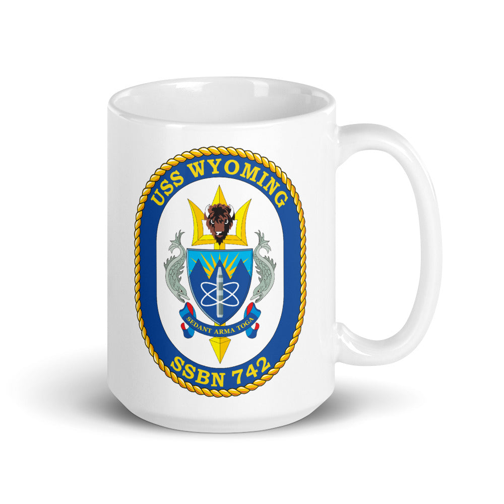 USS Wyoming (SSBN-742) Ship's Crest Mug
