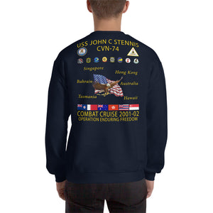 USS John C. Stennis (CVN-74) 2001-02 Cruise Sweatshirt
