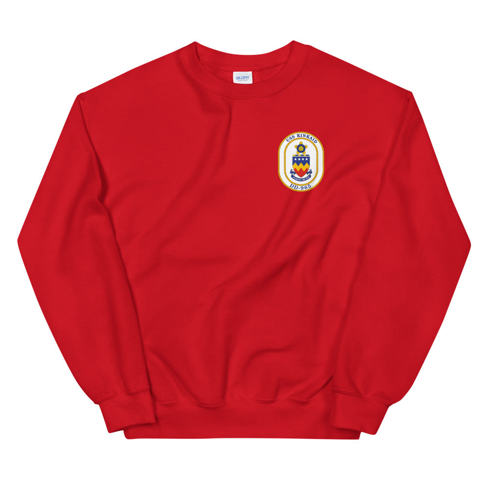 USS Kinkaid (DD-965) Ship's Crest Sweatshirt