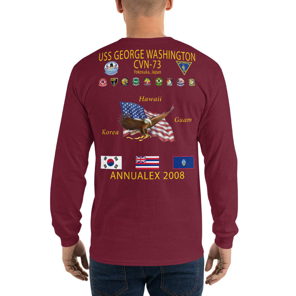 USS George Washington (CVN-73) 2008 ANNUAL EX Long Sleeve Cruise Shirt