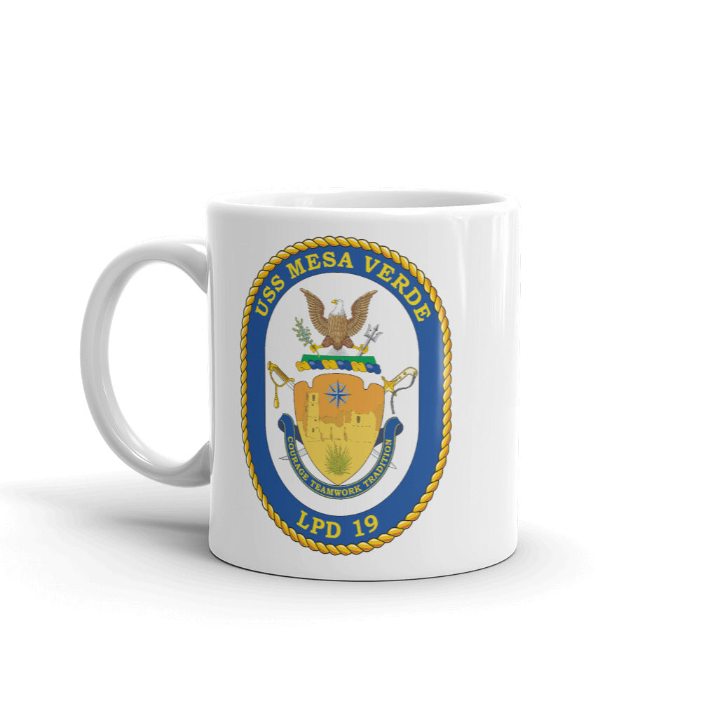 USS Mesa Verde (LPD-19) Ship's Crest Mug
