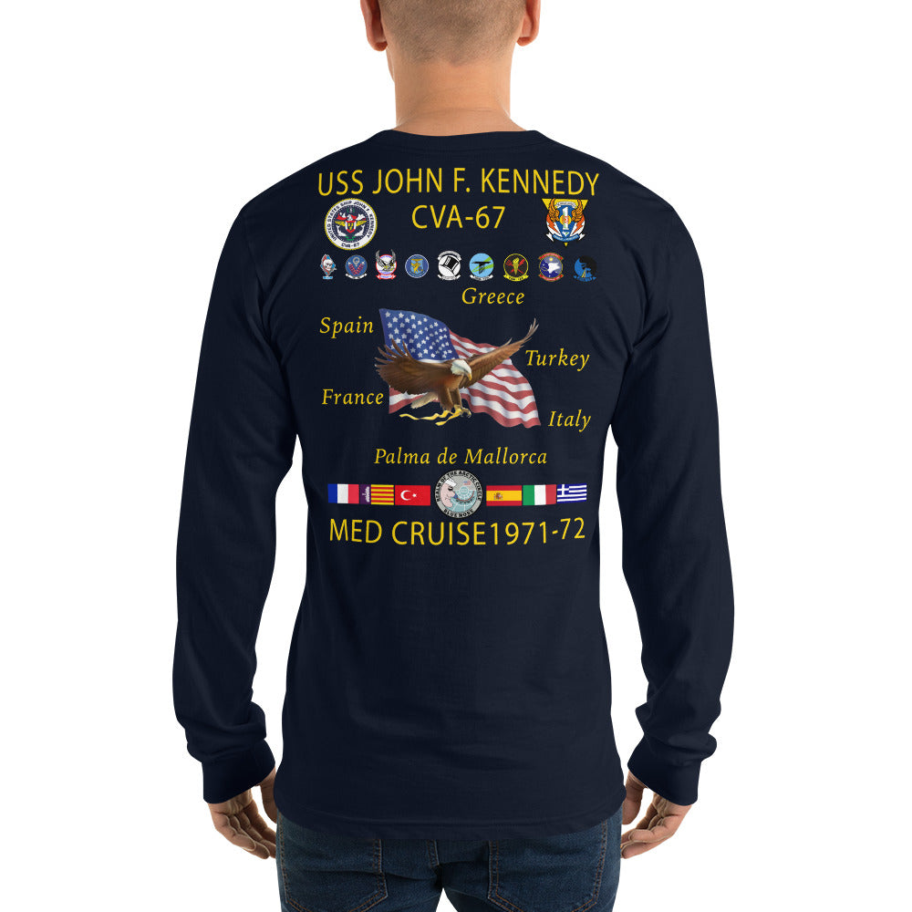 USS John F. Kennedy (CVA-67) 1971-72 Long Sleeve Cruise Shirt
