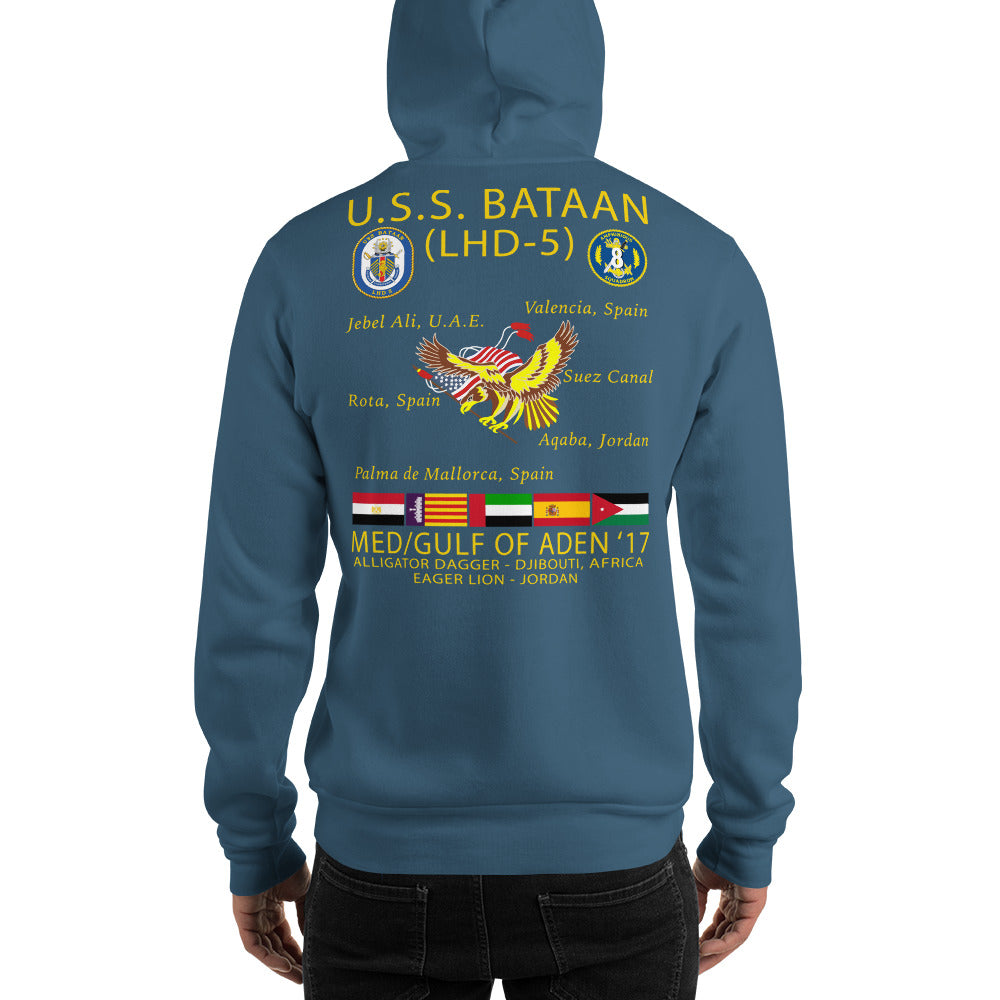 USS Bataan (LHD-5) 2017 Cruise Hoodie