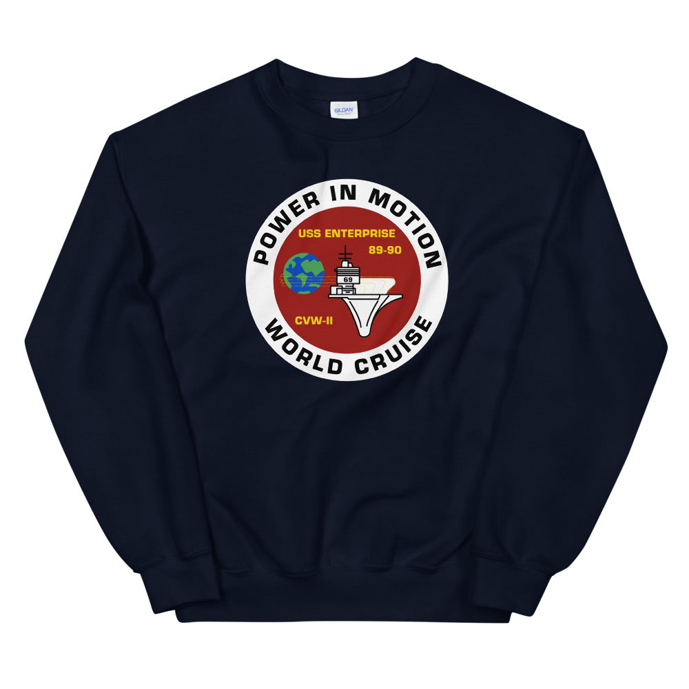 USS Enterprise (CVN-65) '89-'90 Power in Motion Cruise Sweatshirt