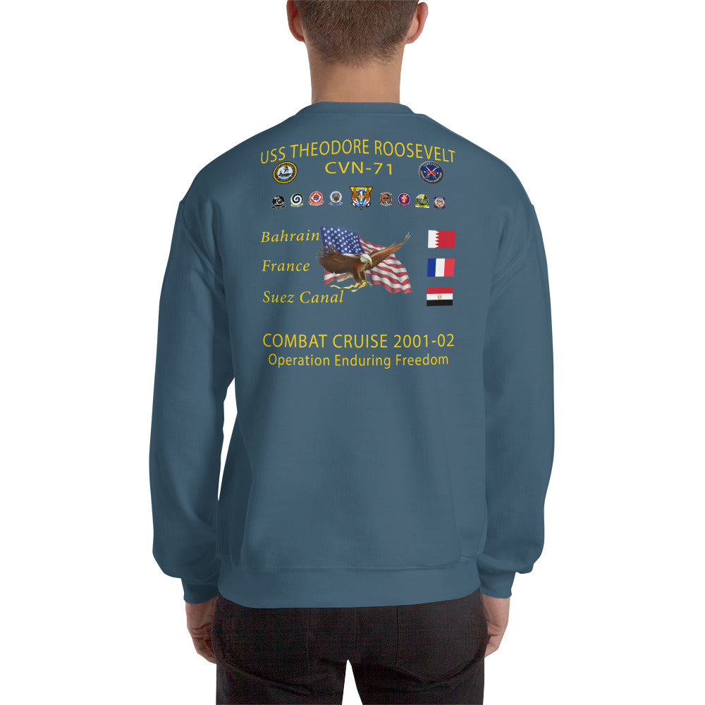 USS Theodore Roosevelt (CVN-71) 2001-02 Cruise Sweatshirt