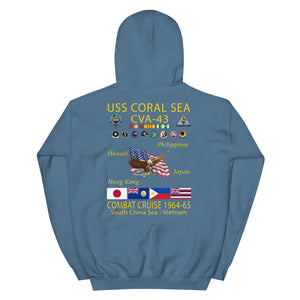 USS Coral Sea (CVA-43) 1964-65 Cruise Hoodie