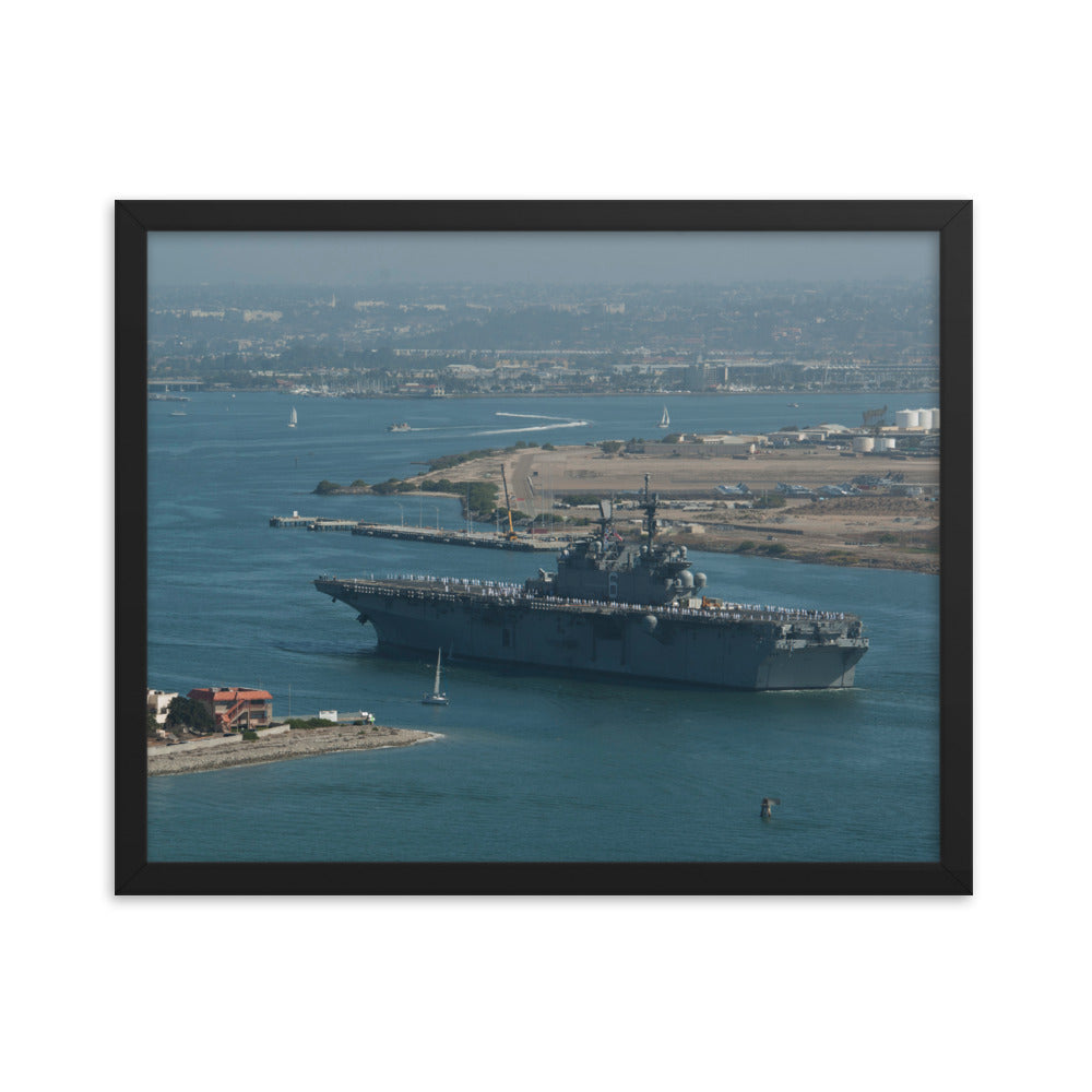 USS America (LHA-6) Framed Ship Photo