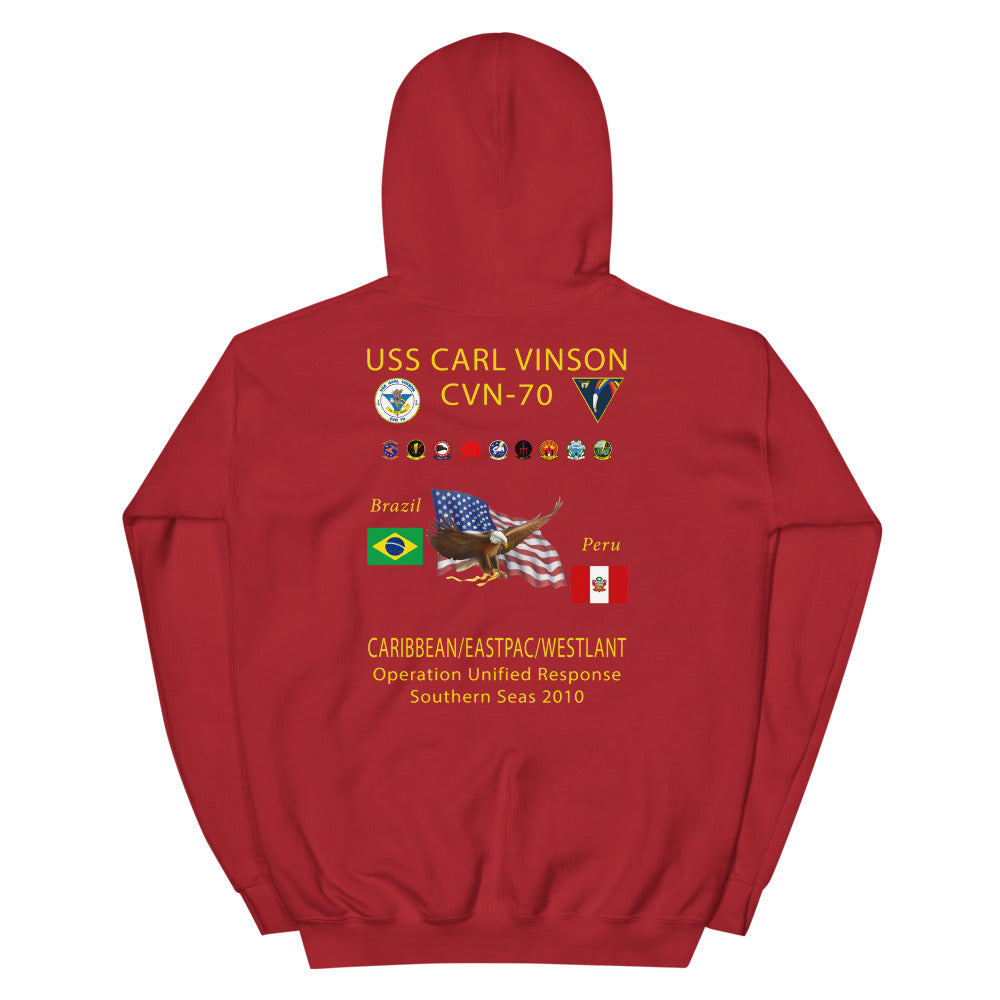 USS Carl Vinson (CVN-70) 2010 Southern Seas Cruise Hoodie