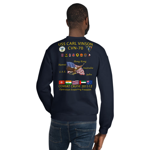 USS Carl Vinson (CVN-70) 2011-12 Cruise Sweatshirt