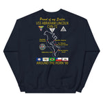 USS Abraham Lincoln (CVN-72) 1990 Cruise Sweatshirt - FAMILY