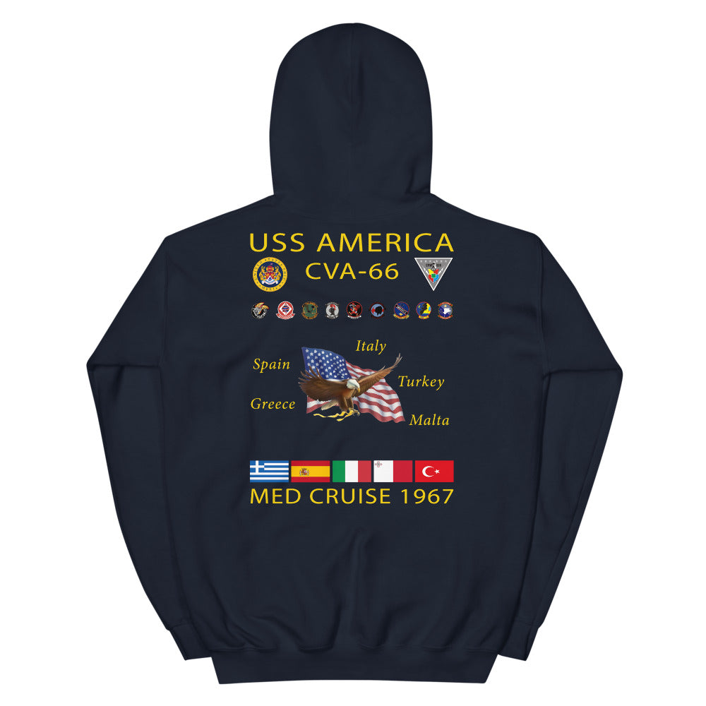 USS America (CVA-66) 1967 Cruise Hoodie