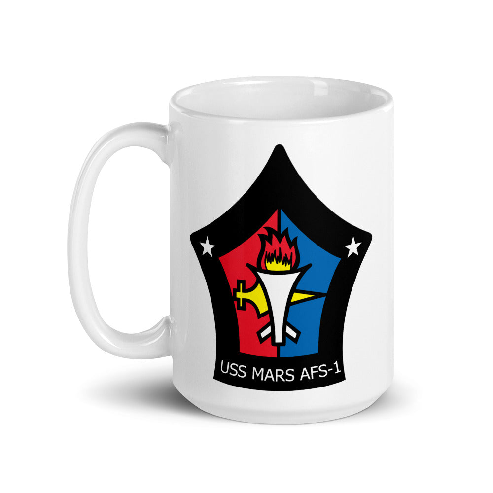 USS Mars (AFS-1) Ship's Crest Mug