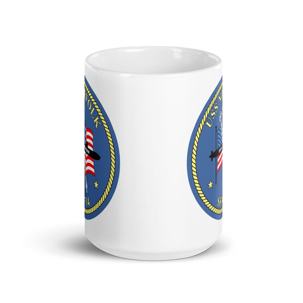 USS Norfolk (SSN-714) Ship's Crest Mug