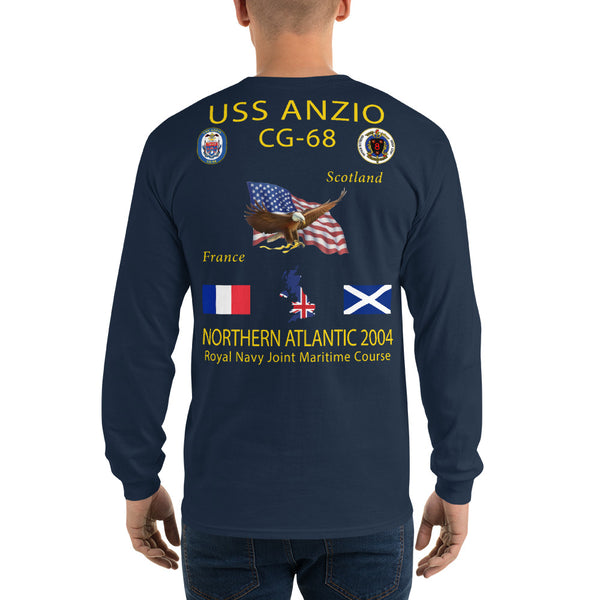 USS Anzio (CG-68) 2004 Long Sleeve Cruise Shirt