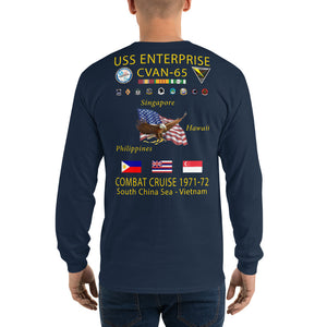 USS Enterprise (CVAN-65) 1971-72 Long Sleeve Cruise Shirt