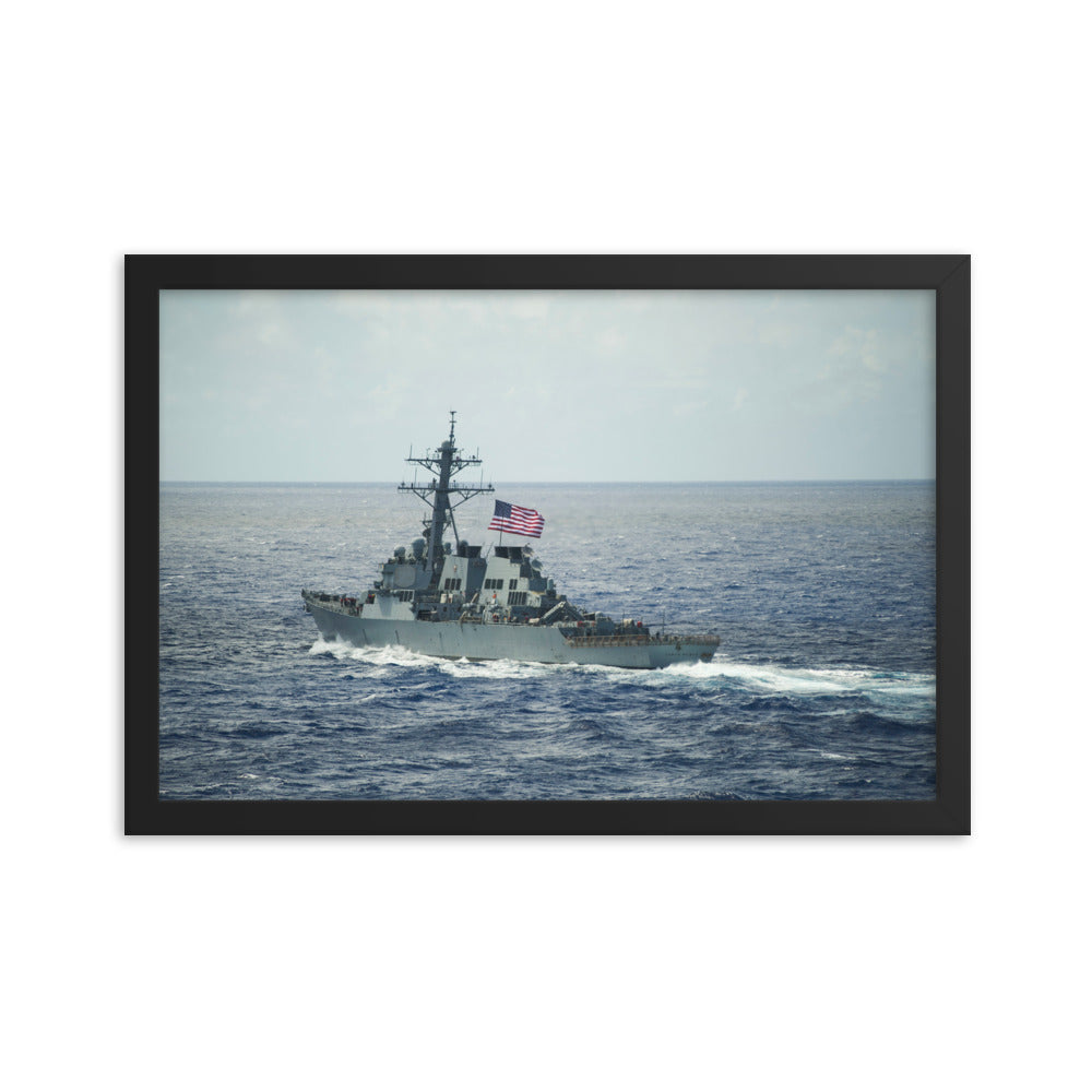 USS Curtis Wilbur (DDG-54) Framed Ship Photo