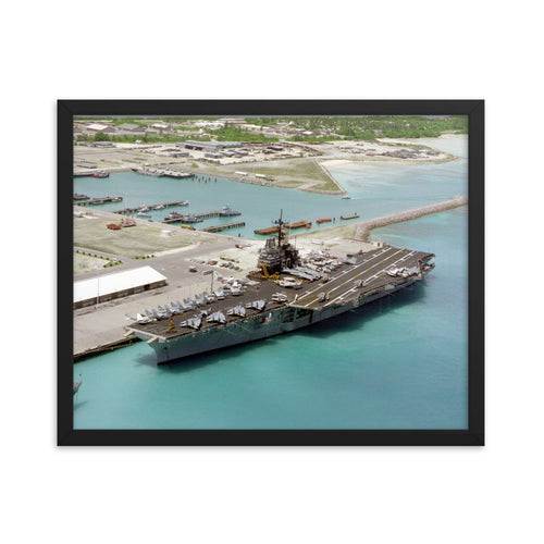 USS Saratoga (CV-60) Framed Ship Photo