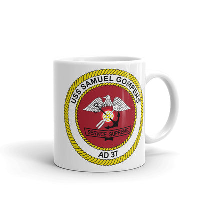 USS Samuel Gompers (AD-37) Ship's Crest Mug