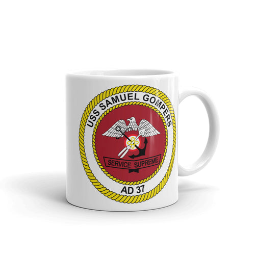 USS Samuel Gompers (AD-37) Ship's Crest Mug