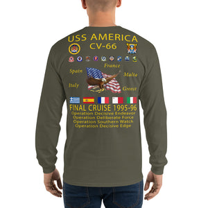 USS Anzio (CG-68) 1994-95 Long Sleeve Cruise Shirt