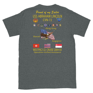 USS Abraham Lincoln (CVN-72) 2004-05 Cruise Shirt - Family