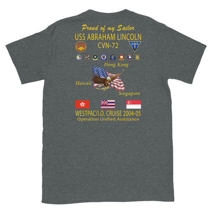 USS Abraham Lincoln (CVN-72) 2004-05 Cruise Shirt - Family